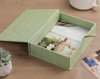 Handmade Personalized Linen Keepsake Box | Wedding Memory Box