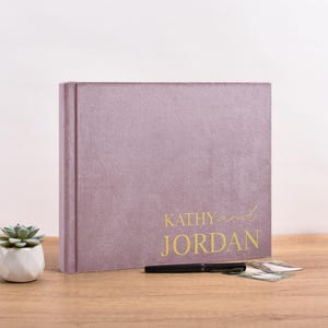 elvet Wedding Guest Book with Photo Sleeves | Instax & Polaroid Album Alternative | Fits Mini, Wide, Square, 2x6 Film