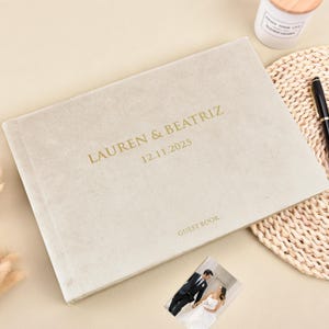 Wedding Guest Book | Instax Mini Album | Sign in Book for all Instant Film Sizes | Personalized Photo Booth Book for 2x6 Photos