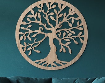 Sculpture Murale Arbre De Vie En Bois – Duke Craft – Grande Taille – Décoration Contemporaine