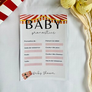 LA GOULETTE - FORECASTS; baby shower; circus theme; gender reveal; forecasts; baby shower