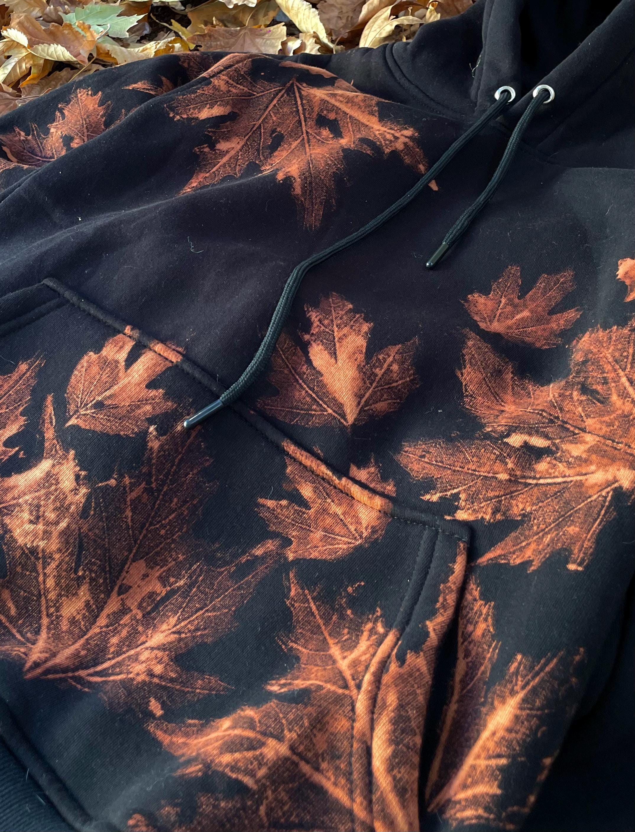 Leaf Print Hoodie Bleach Leaf Hoodie, Bleached Sweatshirt, Handmade Sweatshirt, Trend Hoodie - Etsy UK Leaf Print Hoodie Bleach Leaf Hoodie, Bleached Sweatshirt, Handmade Sweatshirt, Trend Hoodie - Etsy UK