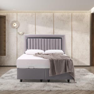 Liner Grey King Bed