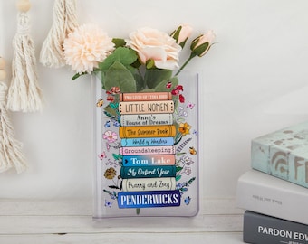 Custom Book-Shaped Vase, Eco-Friendly Home Decor