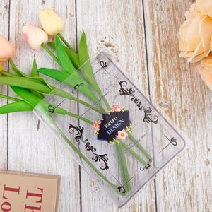 Custom Text Acrylic Book Vase, Personalized Book Shaped Flower Vase, Book Themed Gifts for Readers, Christmas Gift, Eco-Friendly Home Decor