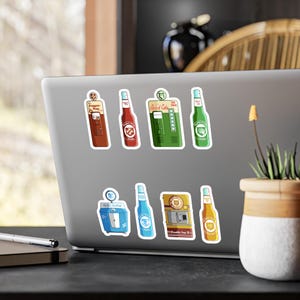 Black Ops Zombies Perk-a-Cola Sticker Sheet: Water Resistant Vinyl Decals