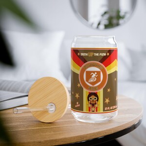 Stamin-Up Sipper Glass | 16oz | Straw + Lid | Blackops Zombies Perks | Blackops 6 Perks | Glass Can |