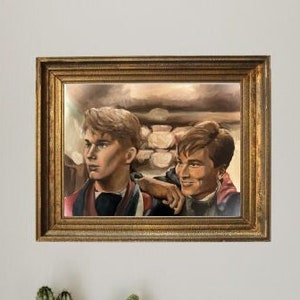 Dead Poets Society Oil Painting | Fine Art Print | Wall Art | Portrait Painting | Neil and Todd | Art Poster | Robin Williams