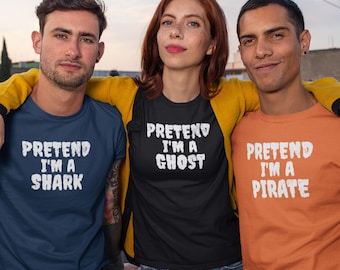 Personalized Pretend I'm A Costume / Pirate / Ghost / Superhero / Vampire / Pumpkin / Skeleton Last Minute Halloween Costume 2026