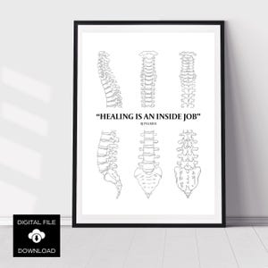 Chiropractic wall art - Printable chiropractic poster - Office decor for chiropractors - BJ Palmer quote -  DIGITAL DOWNLOAD