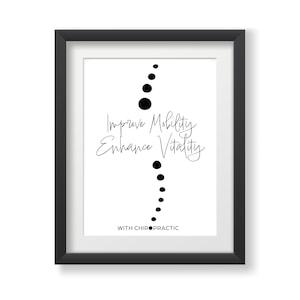 Chiropractic Poster - Chiropractic Wall Art - Chiropractic Decoration - Printable Chiropractic Gift - Chiropractic Quote | DIGITAL DOWNLOAD