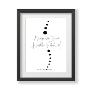Printable Chiropractic Poster - Chiropractic Wall Art - Chiropractor Gift - Chiropractic Wall Decor - Chiropractic Art  | DIGITAL DOWNLOAD