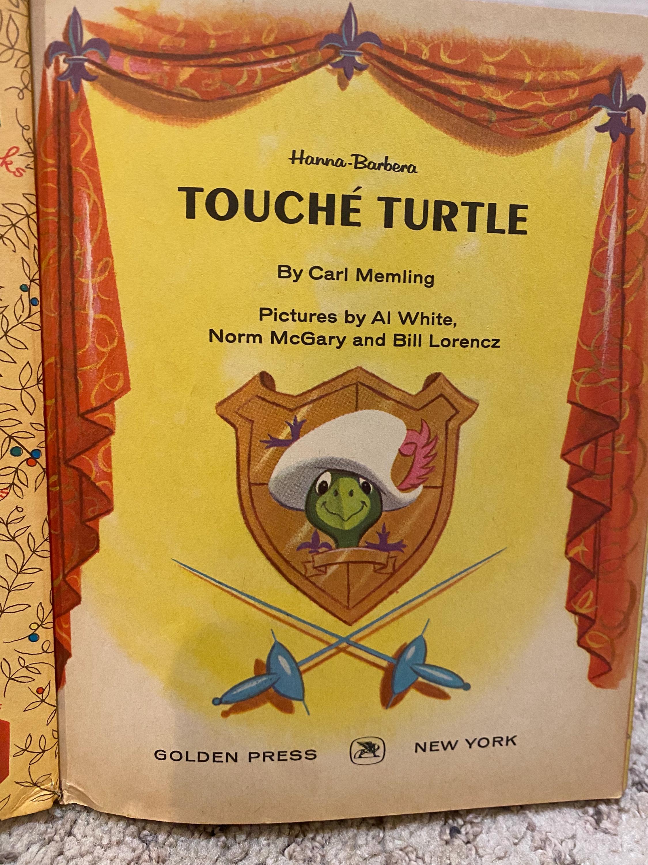 Hanna Barbera Touché Turtle Little Golden Book Etsy