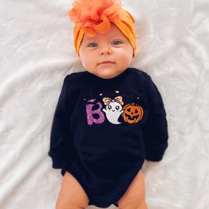 Halloween “BOO” Baby Bubble Romper