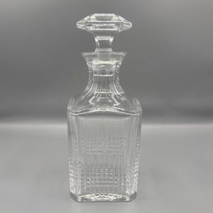 Vintage Baccarat Nancy Crystal Whiskey Karaf | Handgeblazen Franse kristallen bargerei
