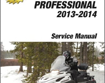 Manuel de réparation d&#39;entretien professionnel de motoneige Yamaha RS Viking 2013-2014