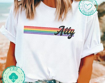 Ally png design Ally digital download Ally sublimation png Ally digital png Ally Pride instant download rainbow pride gender equality DM037