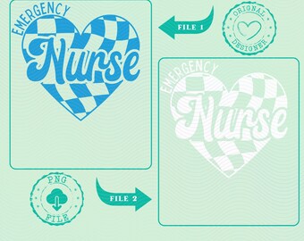 Emergency Nurse png, nurse Heart clipart, registered nurse png, nurse shirt design, trending png, checkered Nurse Png nursing student png