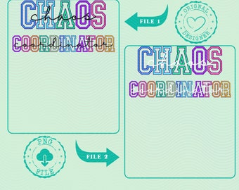 Chaos Coordinator png, Teacher shirt png, Retro Teacher png, Back To School png, Teacher Png, First Day Of School Png, teacher appreciation