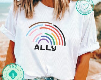 Ally png design Ally digital download Ally sublimation png Ally digital png Ally Pride instant download rainbow pride gender equality DM040