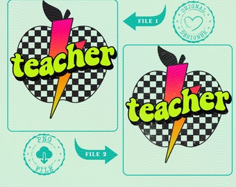 Teacher PNG, Teacher appreciation Png, First day of school Png, Back to school Png, Preschool teacher Png, Teacher shirt Png, School Png