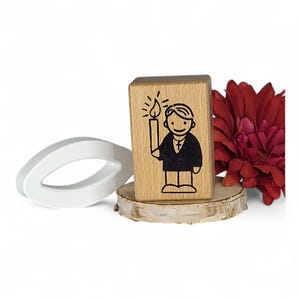 Timbro con motivo comunione ragazzo I Idee per timbri I Timbro Heindesign I Album con motivi per timbri I Timbratura con bambini I Idee per goffratura