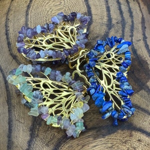 Crystal Butterfly Hair Claw Clip