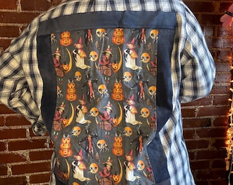 Spooky Season Unisex Large flannel top