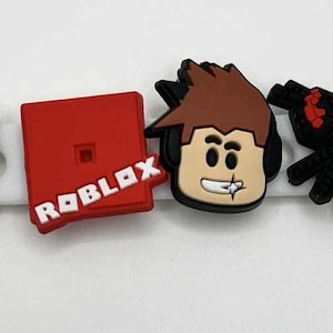 Roblox Inspired Croc Charms – Set of 6 Gibbitz Jibbitz | Gamer Croc Accessories | Fits Crocs