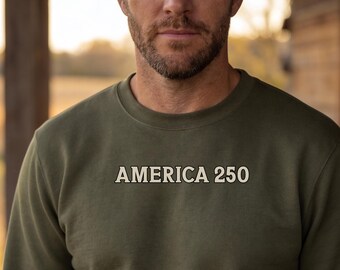 America 250 Semiquincentennial USA Sweatshirt, Honor Those Who Served, Gildan 18000
