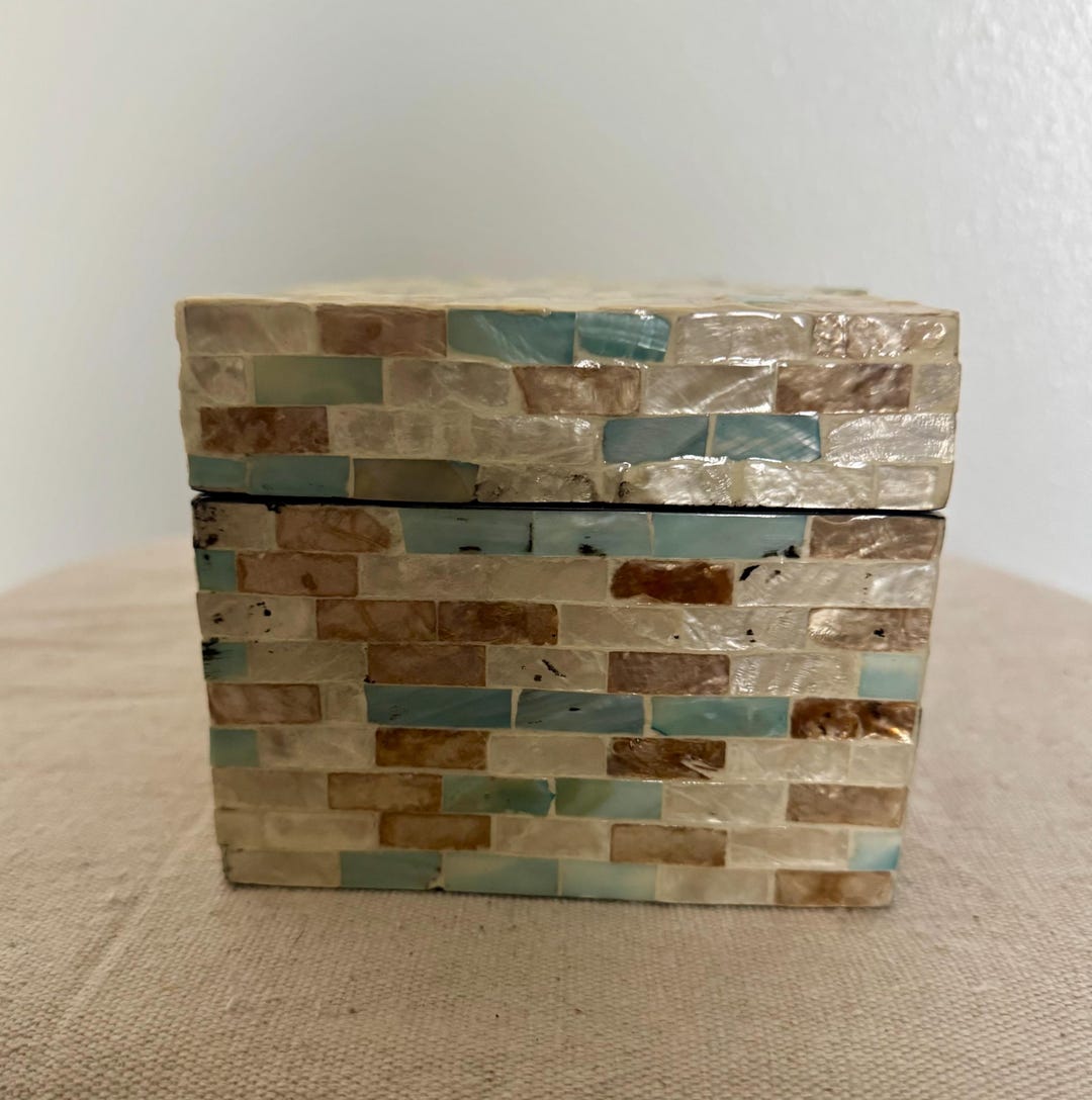 Inlaid Shell Storage Box - Etsy