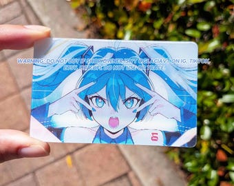 Miku Miku Beam Holographic Lenticular Card