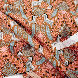 Cotton + Steel - cotton fabric - Savanna - Zesty Zebra - Bushwillow Fabric 0.54 yd (0,5 m)