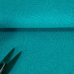 Andover Sunprints Stiched Peacock 2/8450B by Alison Glass 0.54yd (0.5m)