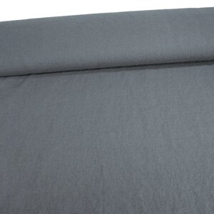 Damiel stone pure solid Linen Fabric 0.54yd 0.5m image 2