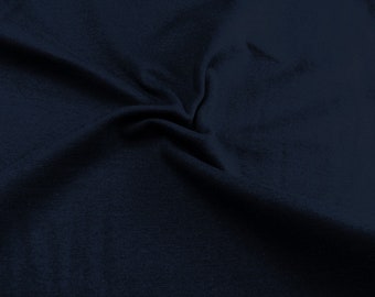 Bündchen dunkel blau Baumwoll Jersey glatt uni 0,5m OEKO-TEX® Standard 100