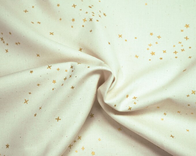 Cotton and Steel Basics Freckles Twinkle Gold Divllic 0.54yd Etsy