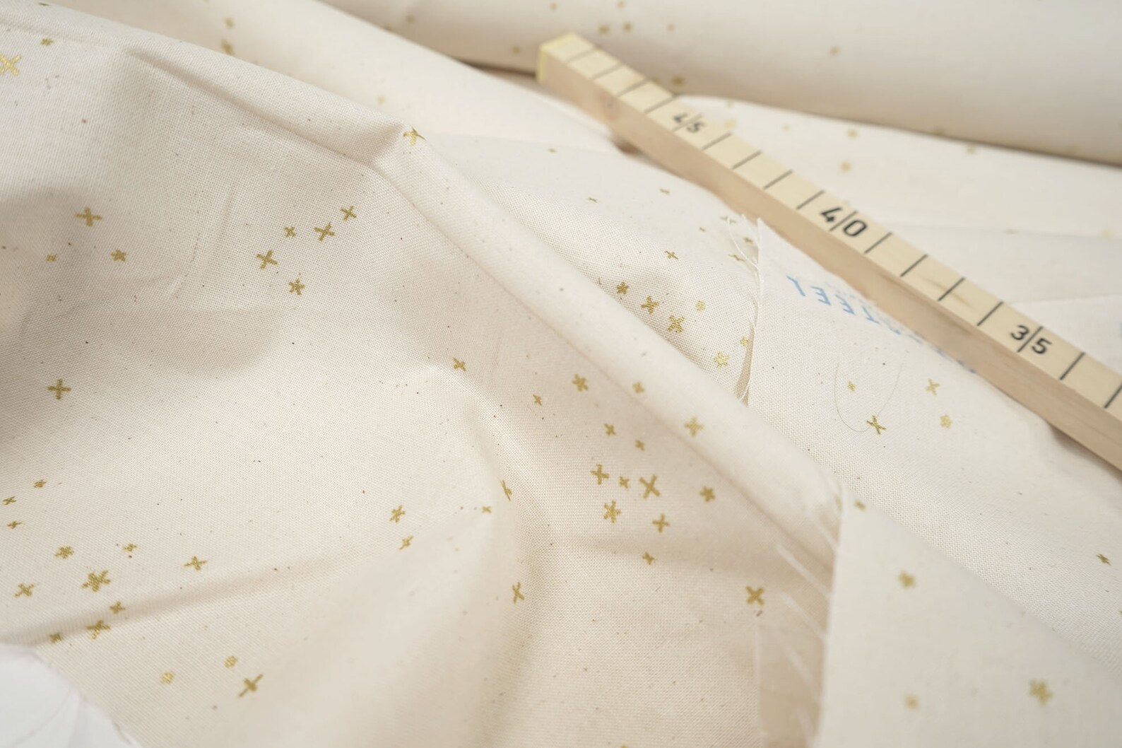 Cotton and Steel Basics Freckles Twinkle Gold Divllic 0.54yd Etsy