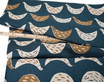 Cosmo Textile • Japanischer Canvas • Birdy • Indigo 0,5 m