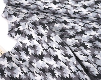 Baumwollstoff • Popeline • Grey Camouflage 0,5 m