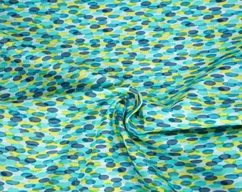Blend Fabrics  Congo Hippos Dancing Light Blue 0.54yd (0.5m)