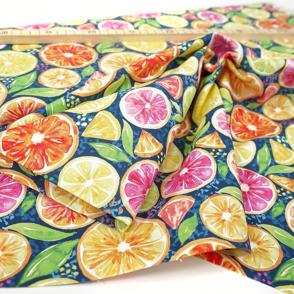 pbs fabrics - Sweet & Sour - Citrus Mix - Elena Fay 0.54 yd (0,5 m)