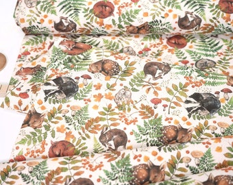 acufactum fabric - Sleeping animals - by Sophia Drescher 0.54 yd (0,5 m)