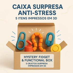 scatola a sorpresa • miniature articolate stampate in 3D • mini figure antistress