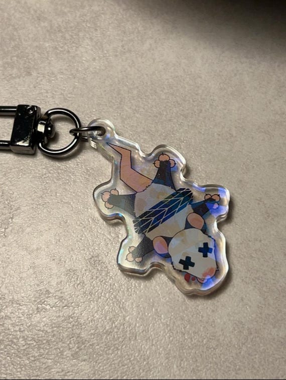 Dead Possum Acrylic Keychain! (please Do Not Buy If U Live  display picture 2