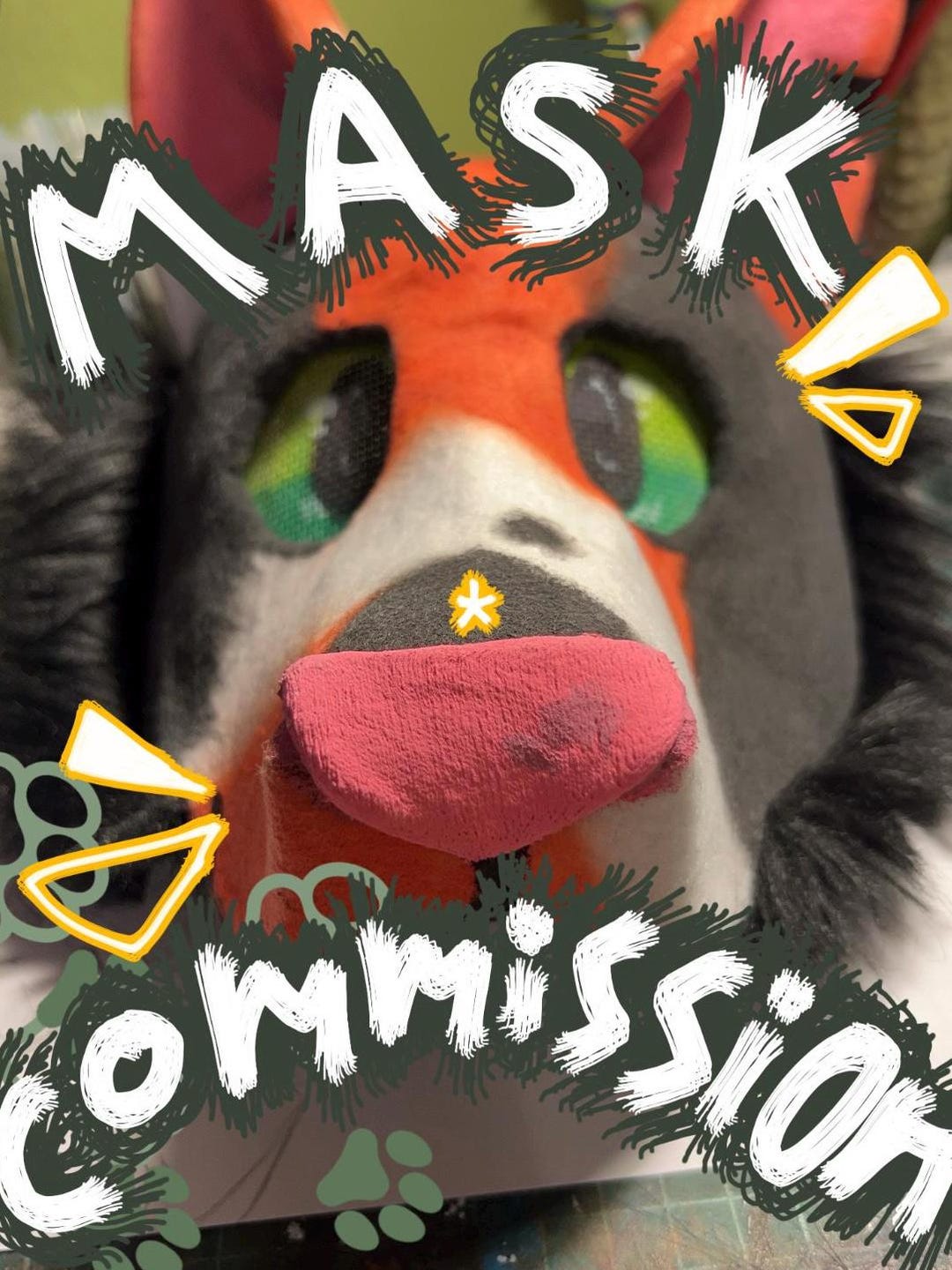 Therian/ Mini Fursona Mask Commission!(open) - Etsy