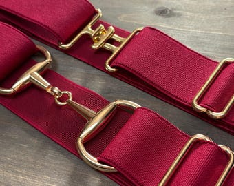 乗馬ベルト • 2 インチ • 調節可能 • 伸縮性 • ピンク! - Etsy 日本