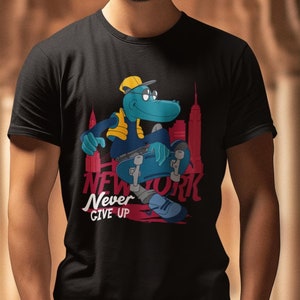 T-Shirt Adultes et Adolescents Coton Bio Haute Qualité - N'abandonnez jamais Croco Creator 2.0 T-Shirt