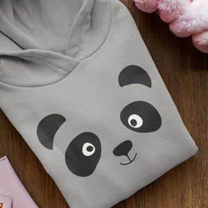Cartoon Panda Face - Baby Hoodie Sweater Organic Cotton High Quality Durable - Baby Cruiser Hoodie Baby Toddler Hoodie