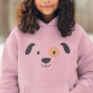 Cartoon Hunde Gesicht Kinder Hoodie Pullover Bio Baumwolle Hochwertig Langlebig - Mini Cruiser Hoodie 2.0 ST/ST SH